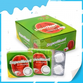 Super širdies burbulinė guma