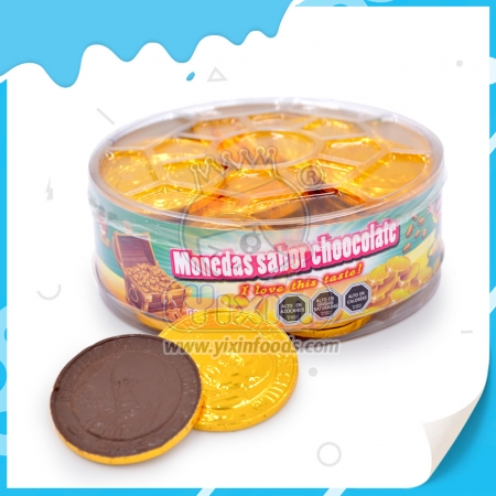 mini šokolado monetos