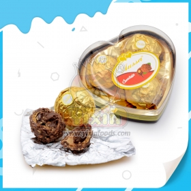 3 vnt. širdies formos šokolado