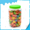 Keturių spalvų vaisių arbūzo kramtomosios gumos rinkinys butelyje 