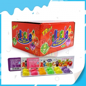 12 viename želė kubelis