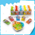 Halal vaisių skonio tablečių saldainių rutulys nešiojamame stiklainyje 